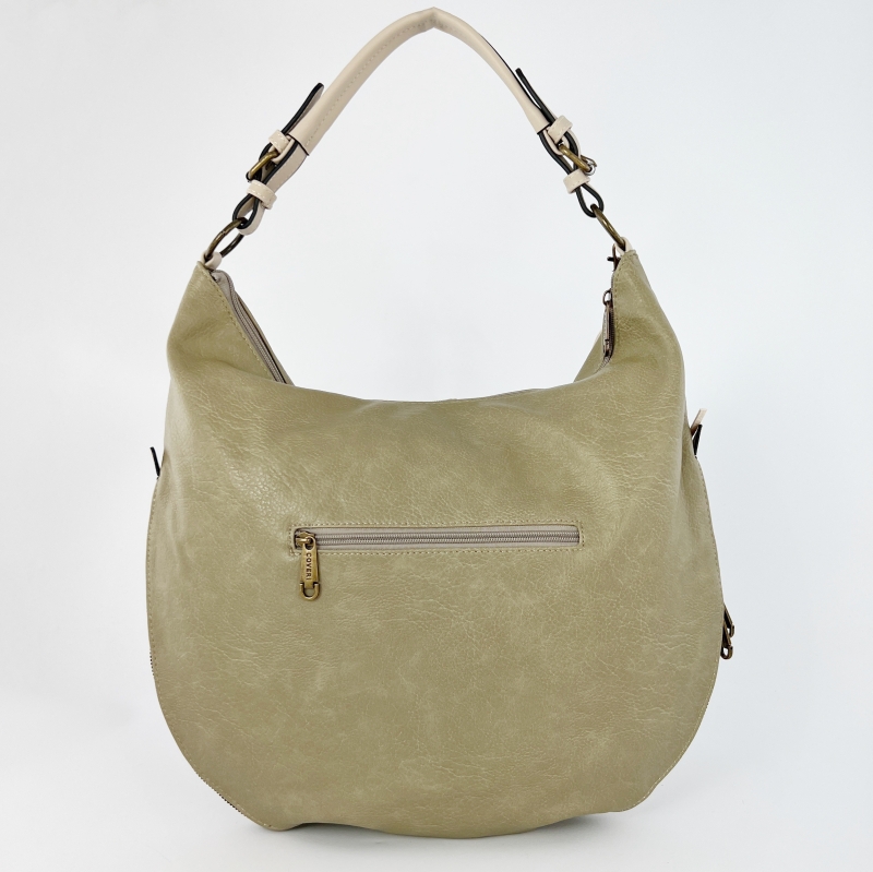 Дамска чанта тип торба - светло зелена 
