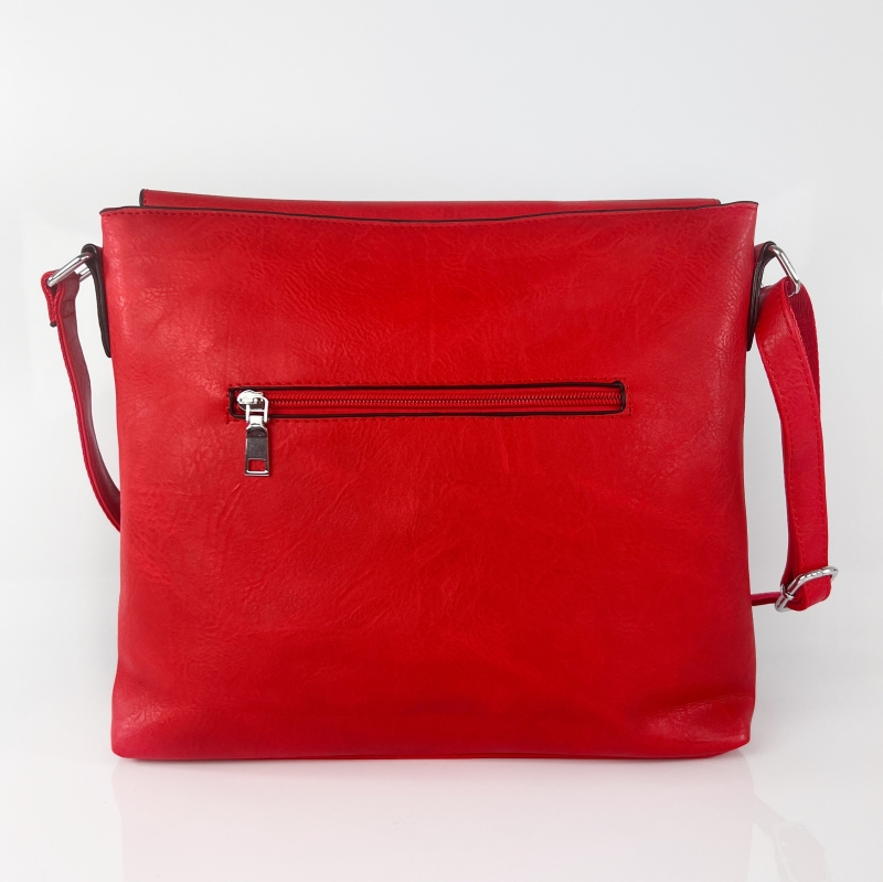 Дамска чанта за през рамо - червена 
